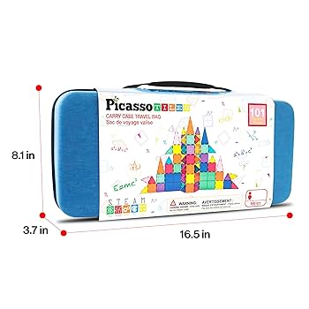希少　マルカートソフィアシリーズUSA 一本支柱　ケース付き Amazon.com: PicassoTiles Magnetic Tiles 101pcs Magnet Tile